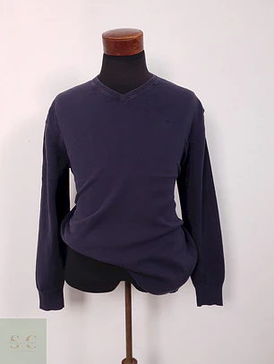 Suéter Tom Tailor azul algodón - Talla XL