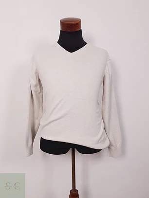 Suéter Tom Tailor beige algodón - Talla L