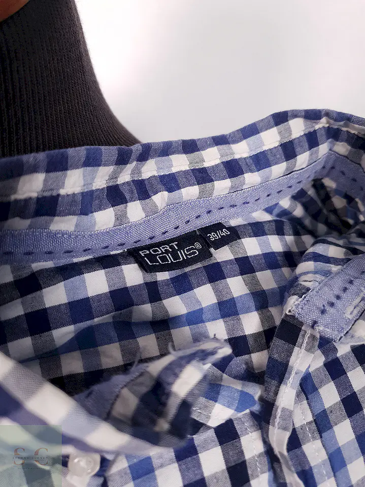 Camisa Port Louis azules cuadros - Talla M 1