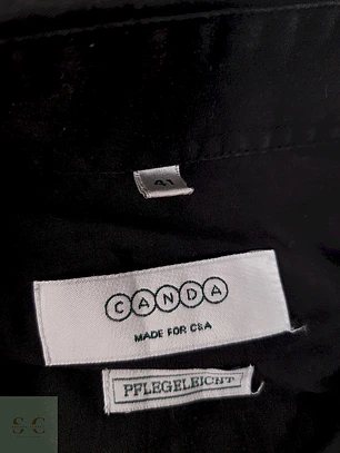 Camisa Canda negra lisa - Talla L