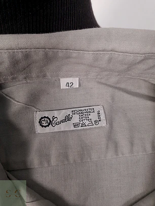 Camisa Cavallo lisa gris - Talla L