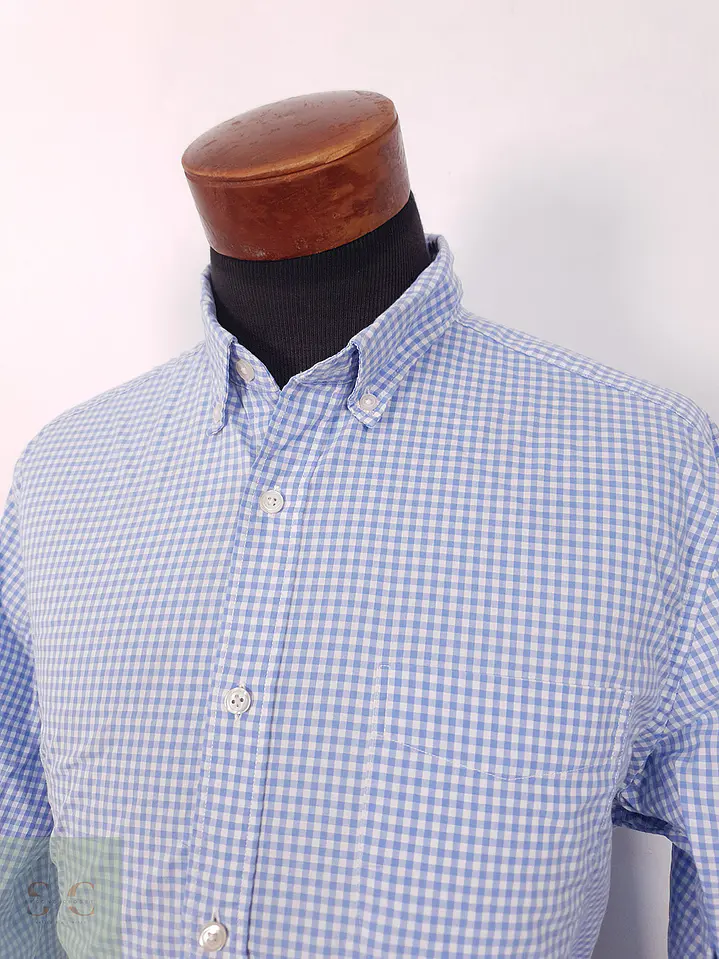 Camisa Charles Tyrwhitt celeste cuadros - Talla L 2