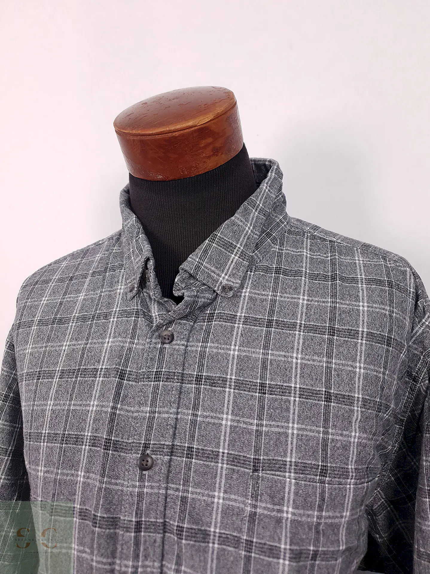 Camisa Cya plomo cuadros - Talla 5XL 2