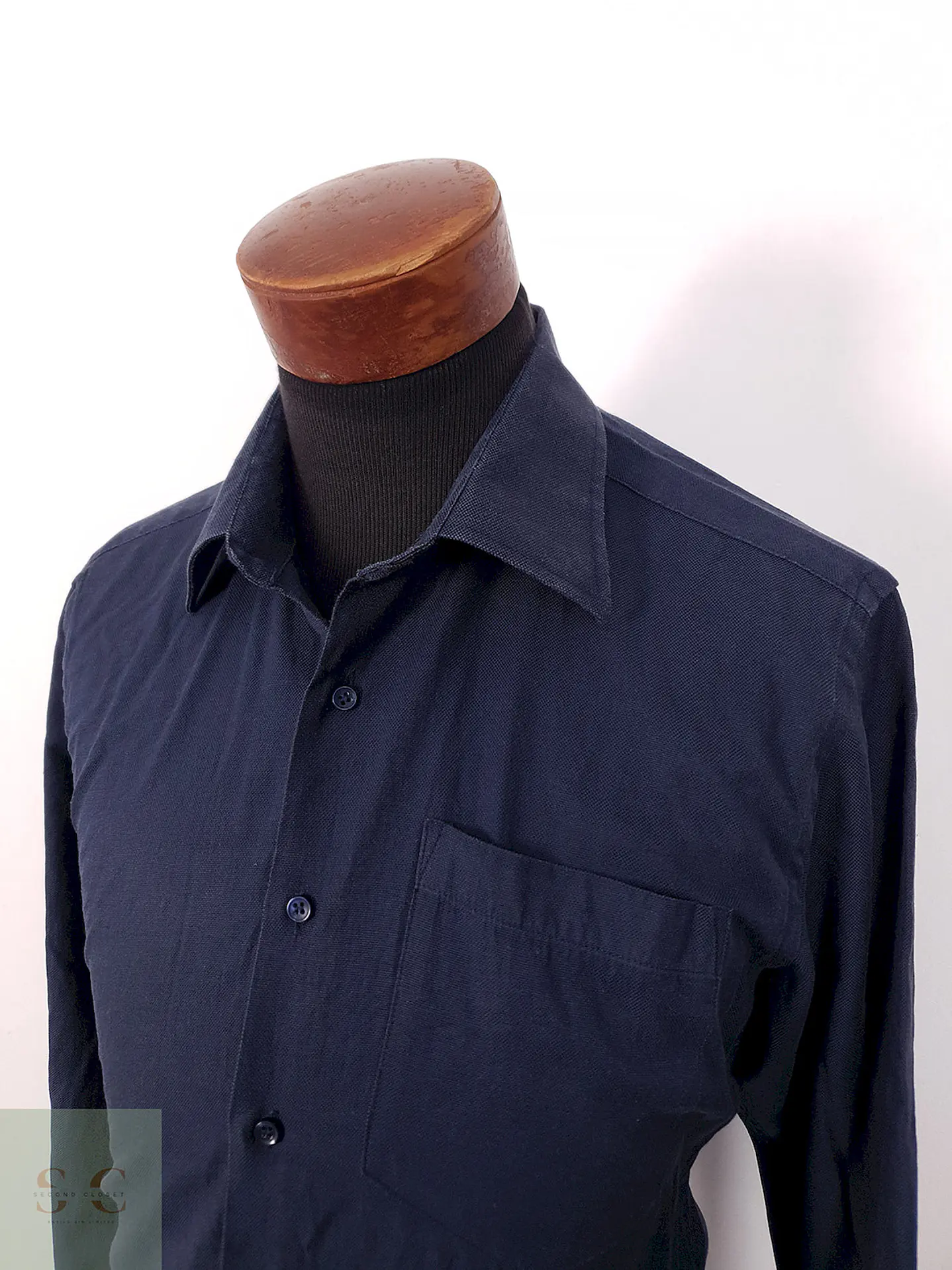 Camisa azul lisa - Talla L 2