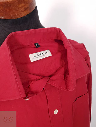 Camisa Canda rojo liso - Talla L