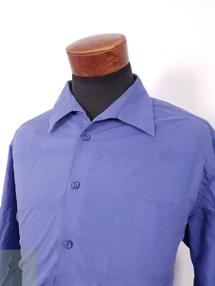 Camisa Walbusch azul liso - Talla XL 2