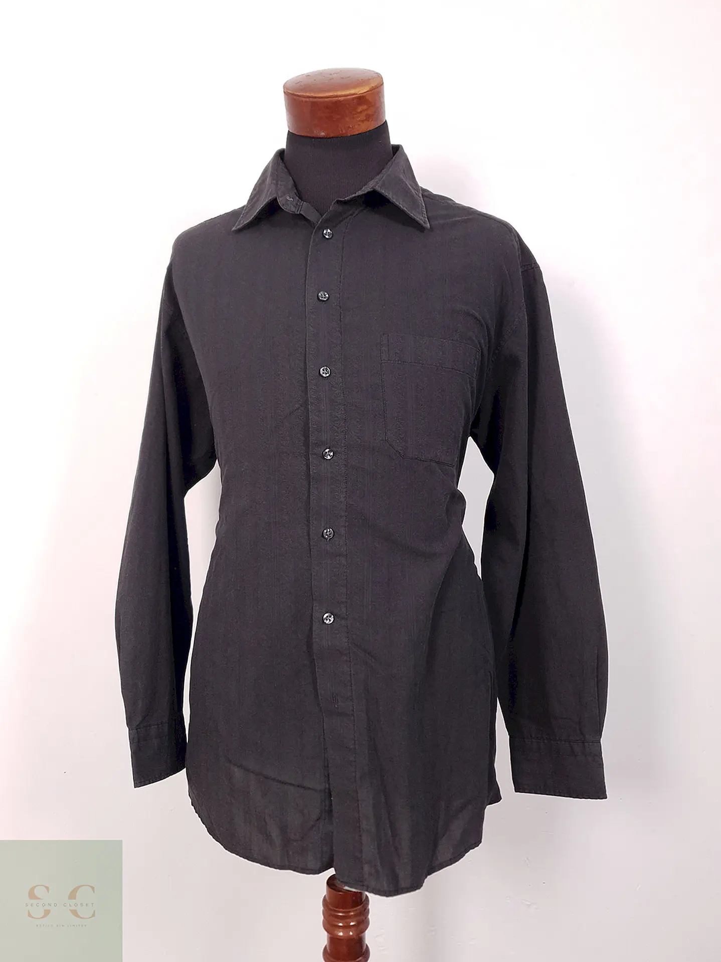 Camisa negra lisa - Talla XL 2