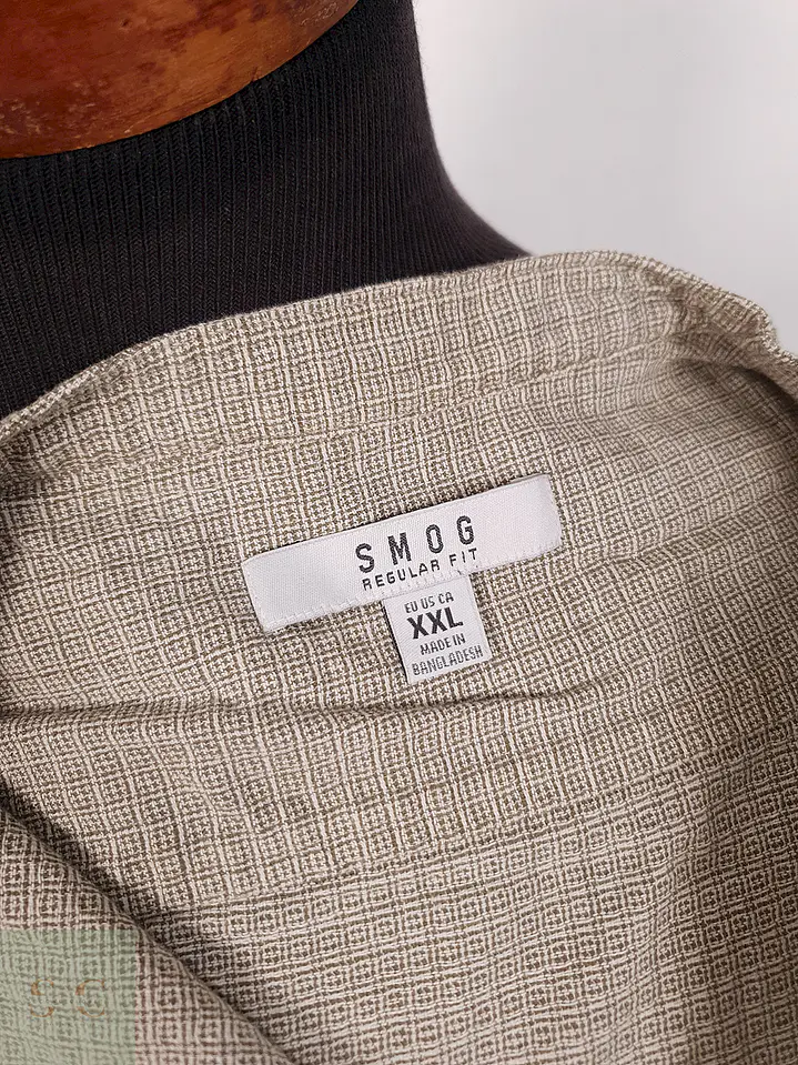 Camisa Smog verde microcuadros - Talla XXL 1