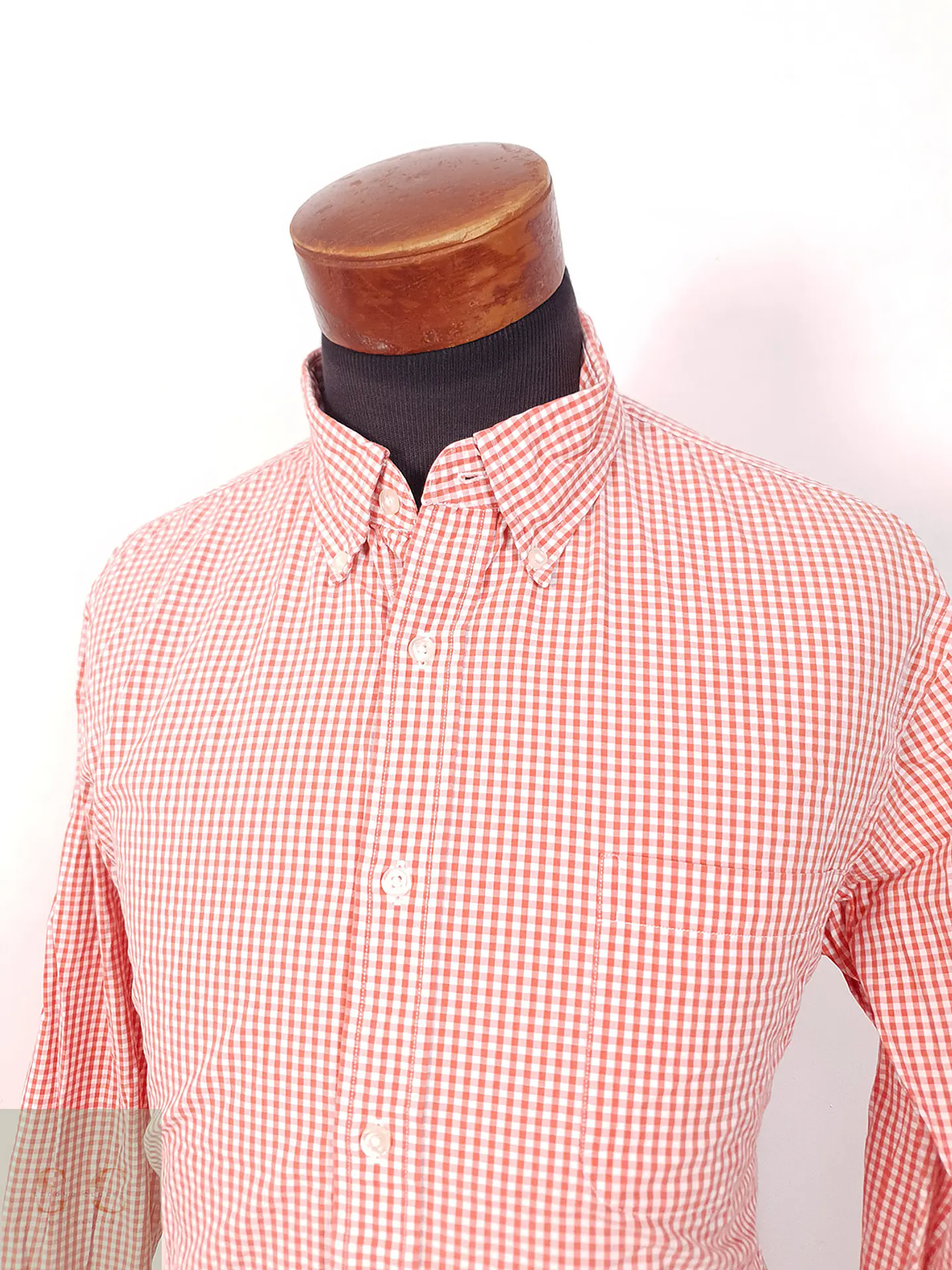 Camisa Lands End rojo blanco cuadros - Talla L 2