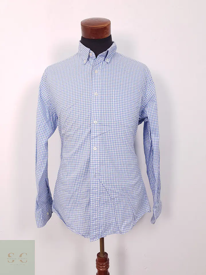 Camisa Charles Tyrwhitt celeste cuadros - Talla L 3