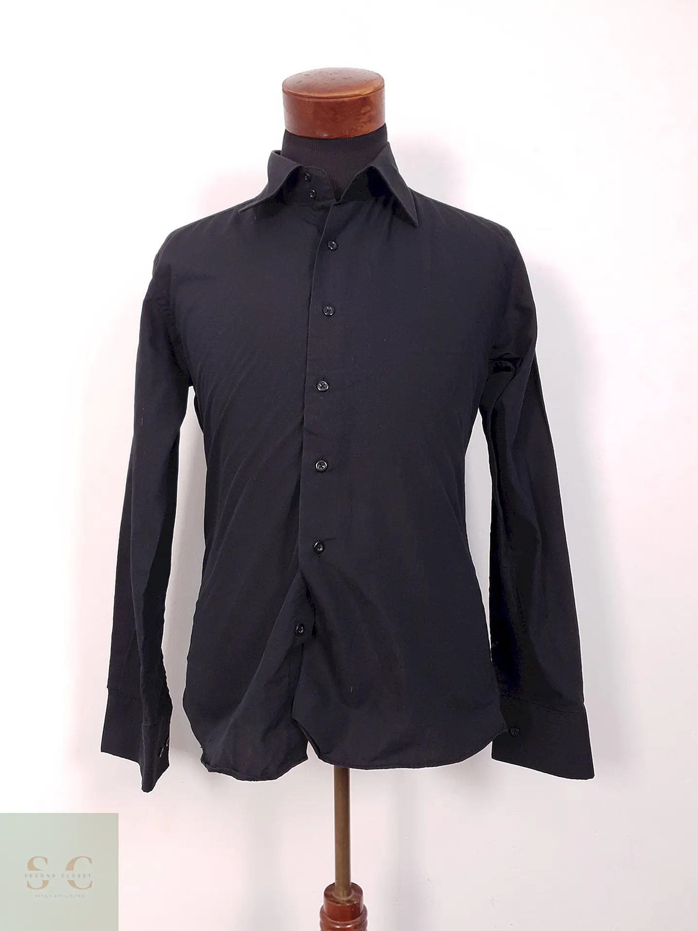 Camisa Vanetta Vip negra lisa - Talla M 3