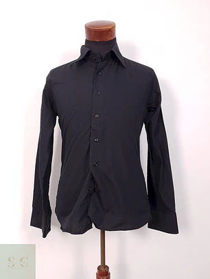 Camisa Vanetta Vip negra lisa - Talla M