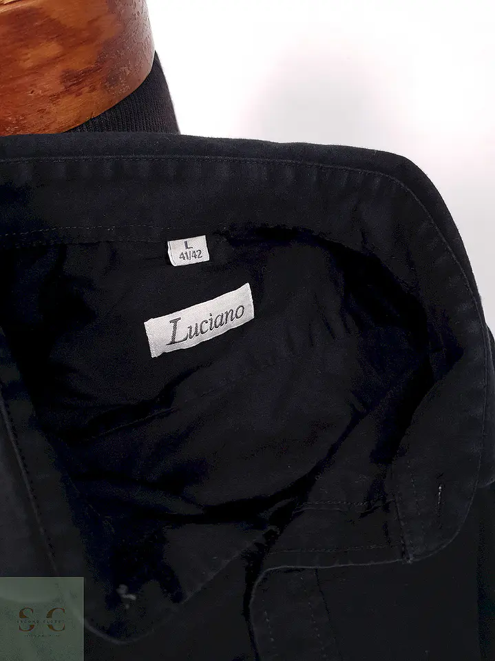 Camisa Luciano negro lisa - Talla L 1