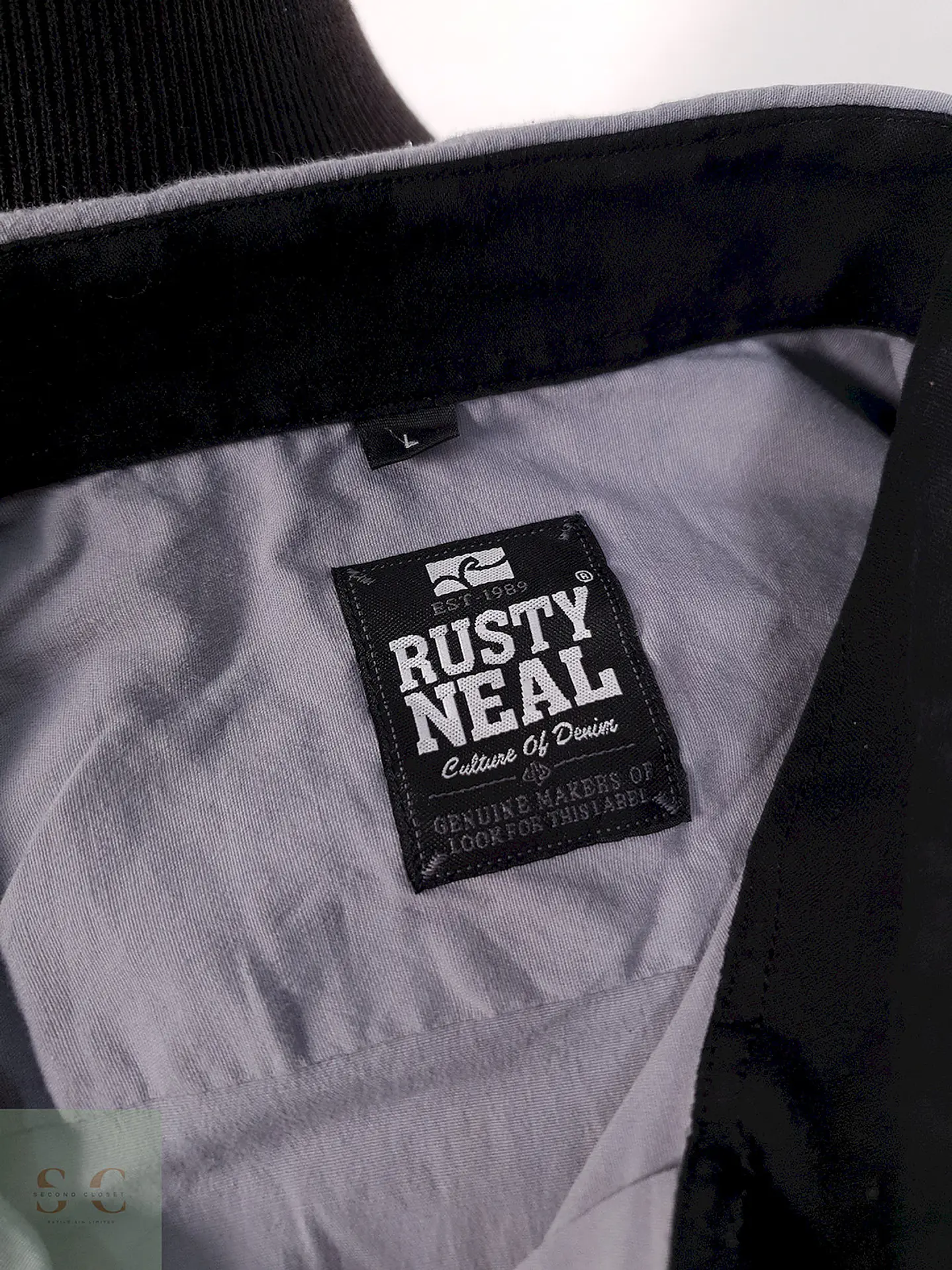 Camisa Rusty Neal plomo lisa - Talla L 3