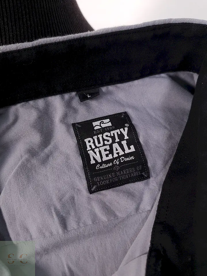 Camisa Rusty Neal plomo lisa - Talla L 3