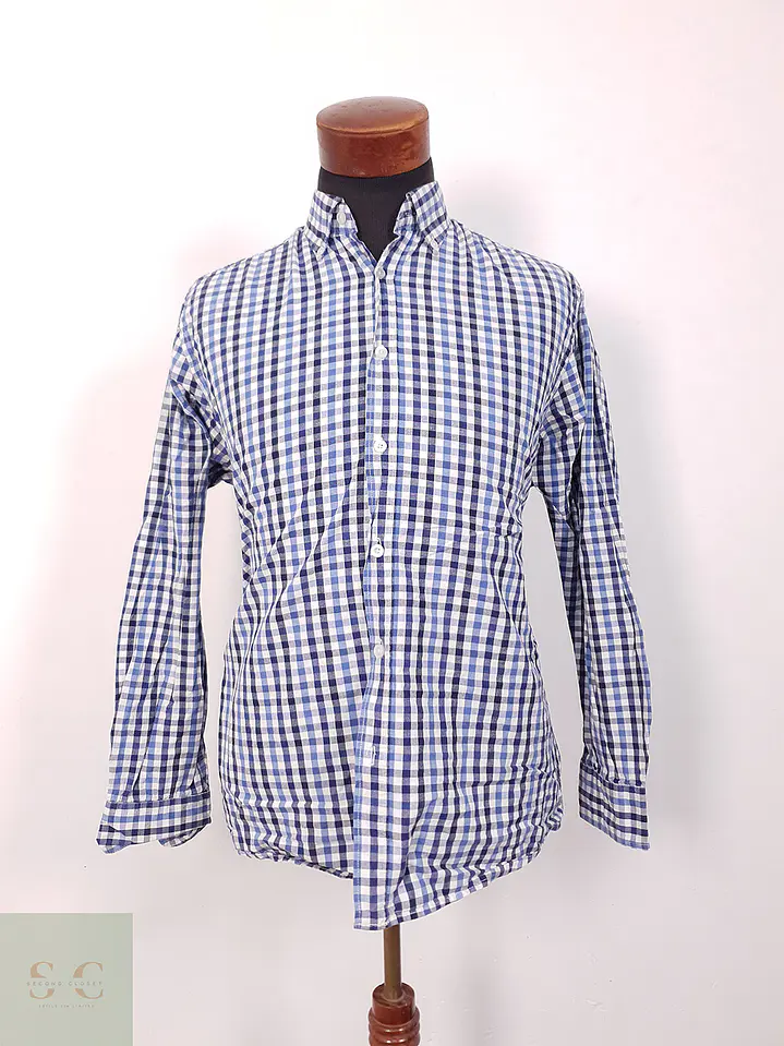Camisa Port Louis azules cuadros - Talla M 3