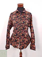 Camisa Cya Premium flores negro rojos - Talla XL Slim - Miniatura 3