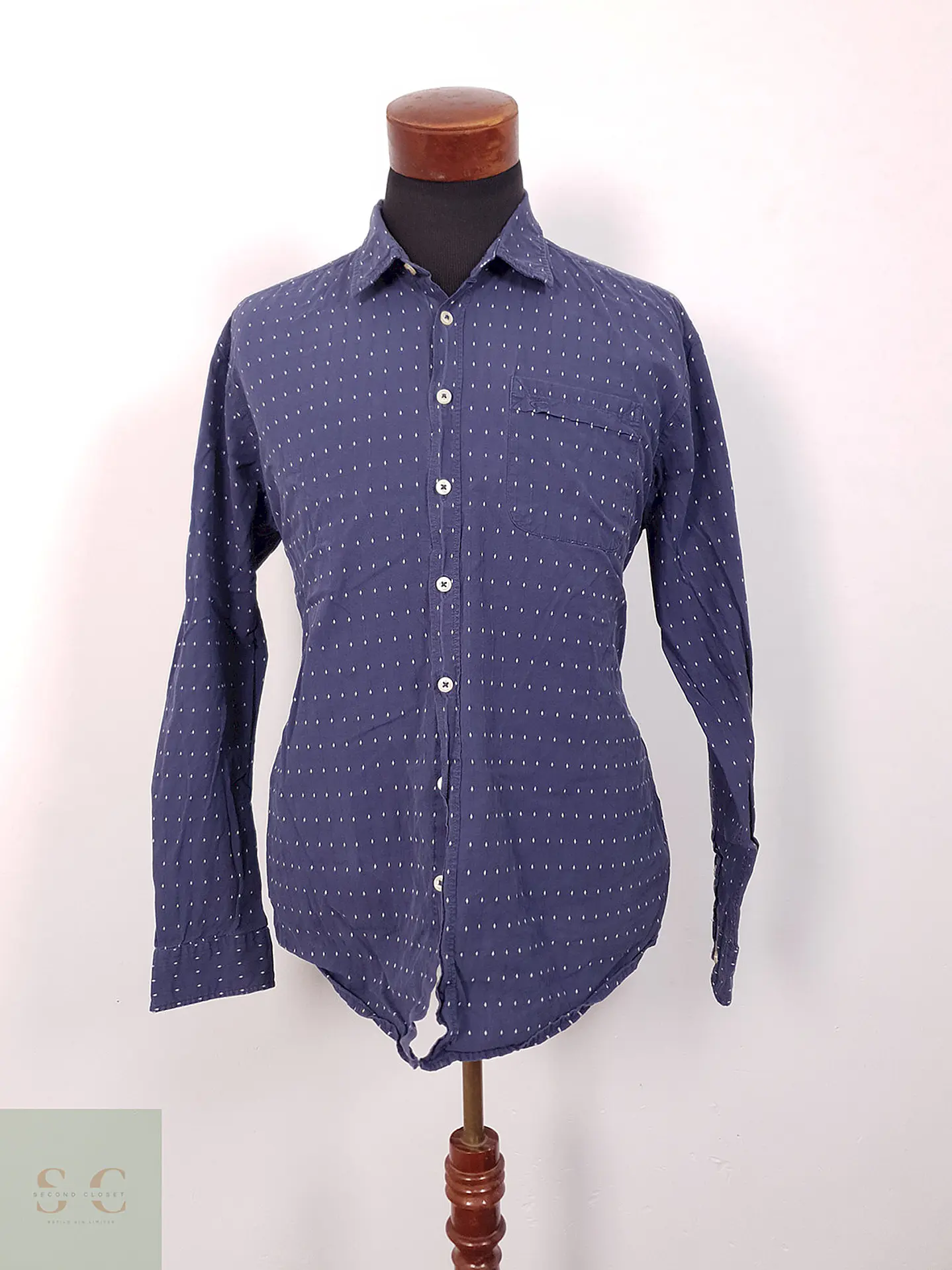 Camisa Camel Active azul con rombos - Talla L 3