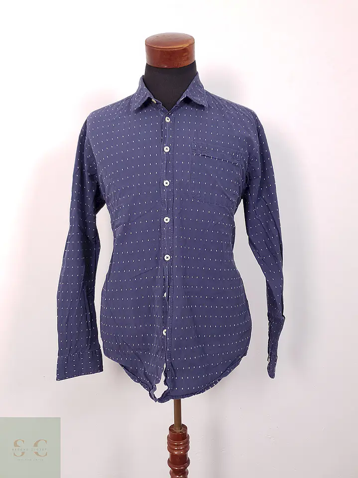 Camisa Camel Active azul con rombos - Talla L 3