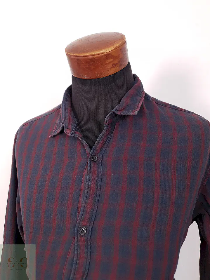 Camisa S. Oliver negro rojo cuadros - Talla XL 2