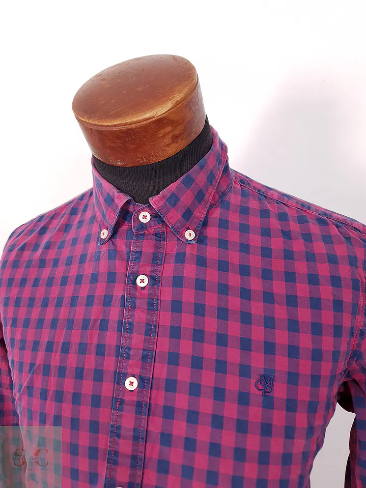 Camisa Marc O'Polo azul lila cuadros - Talla MB 2
