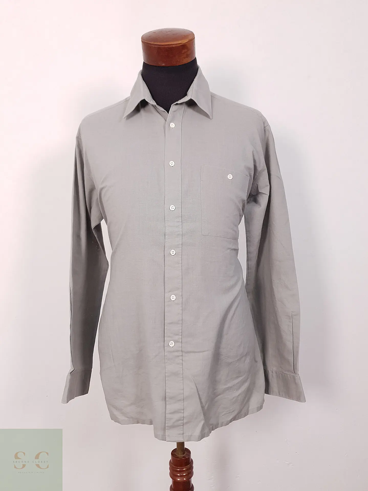 Camisa Cavallo lisa gris - Talla L 3