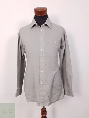 Camisa Cavallo lisa gris - Talla L