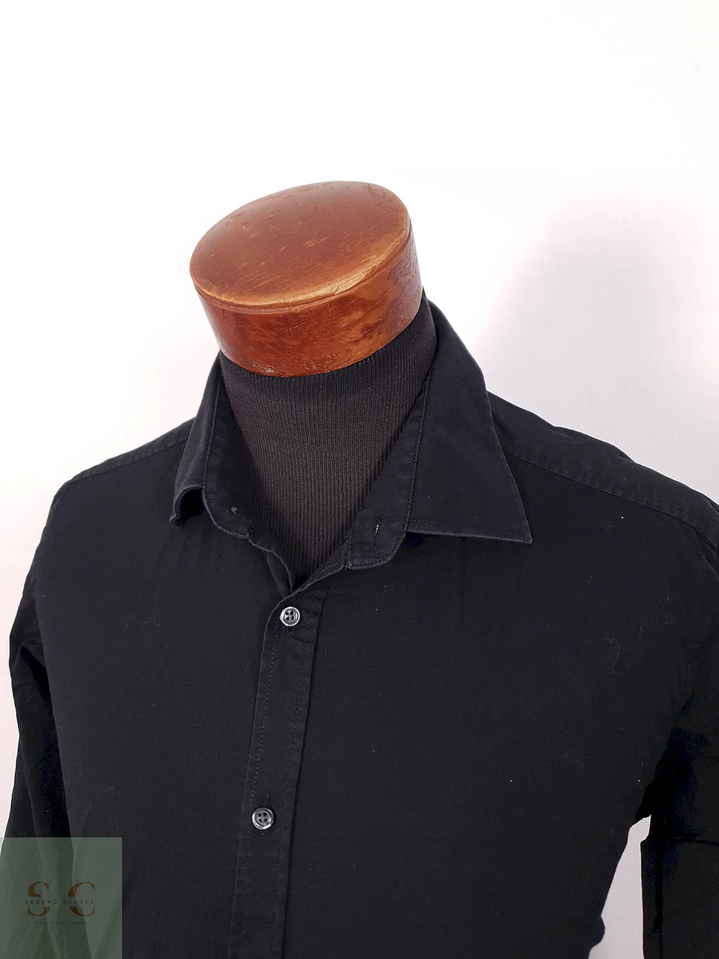 Camisa Luciano negro lisa - Talla L 2
