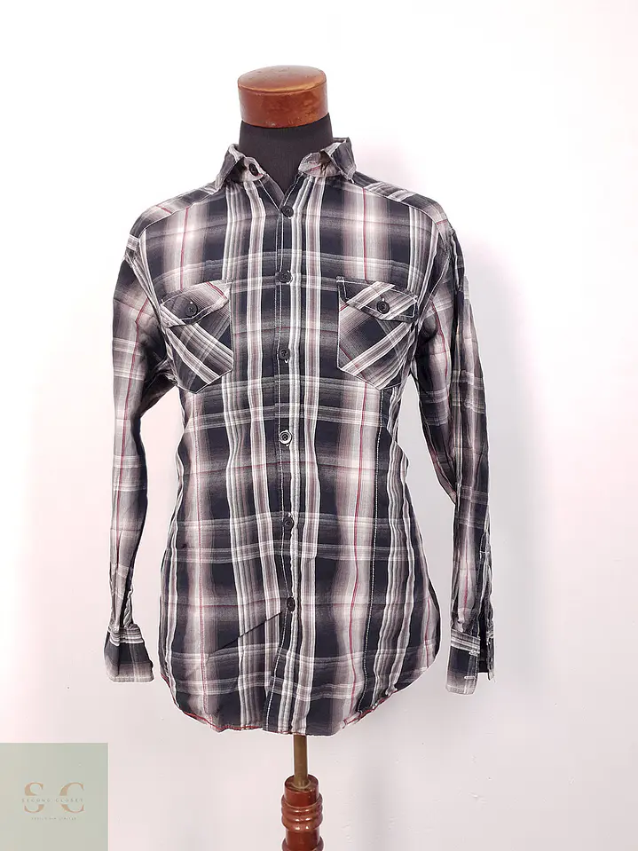 Camisa Angelo Litrico cuadros vintage - Talla XL 3