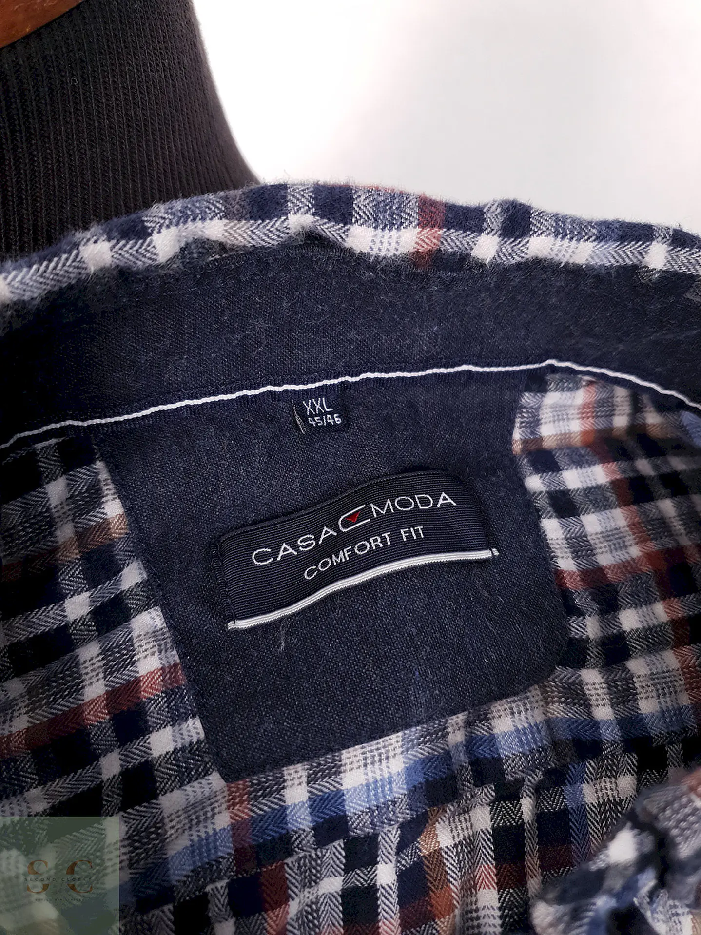 Camisa Casamoda azules rojo cuadros - Talla XXL 1