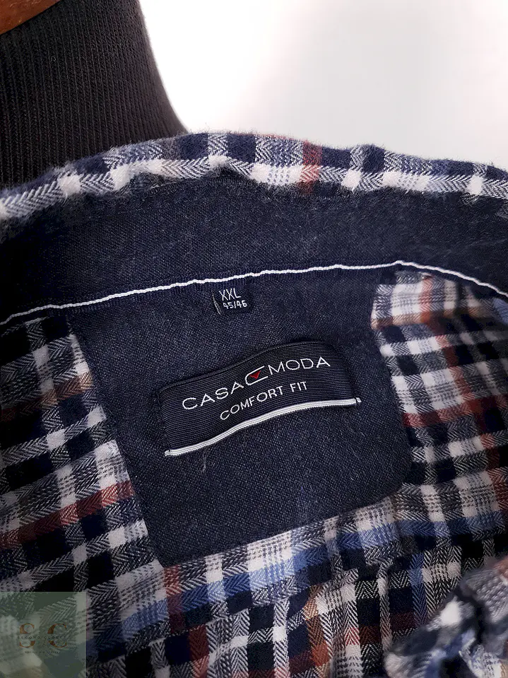 Camisa Casamoda azules rojo cuadros - Talla XXL 1
