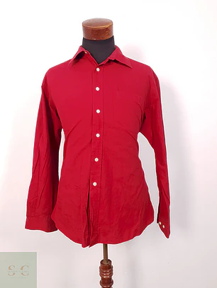 Camisa Canda rojo liso - Talla L