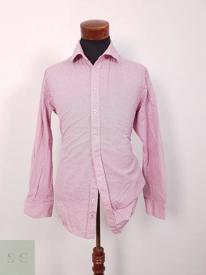 Camisa Miller y Monroe rosa microcuadros - Talla L 3
