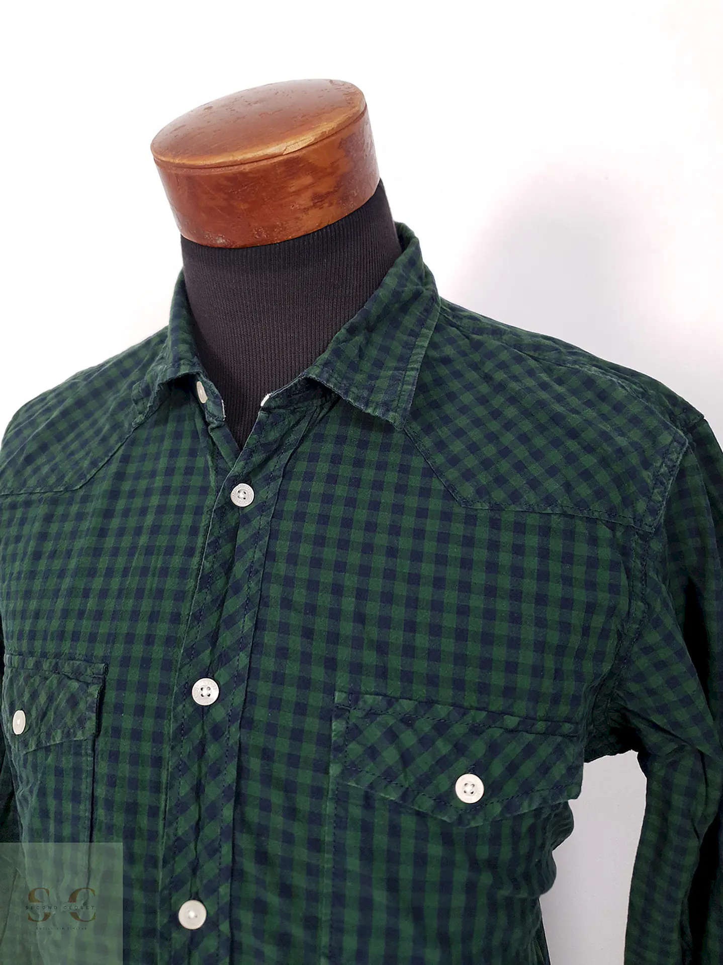 Camisa Hym verde cuadros - Talla L 1