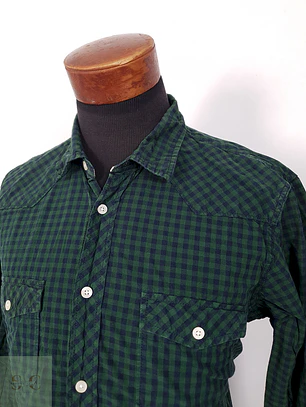 Camisa Hym verde cuadros - Talla L