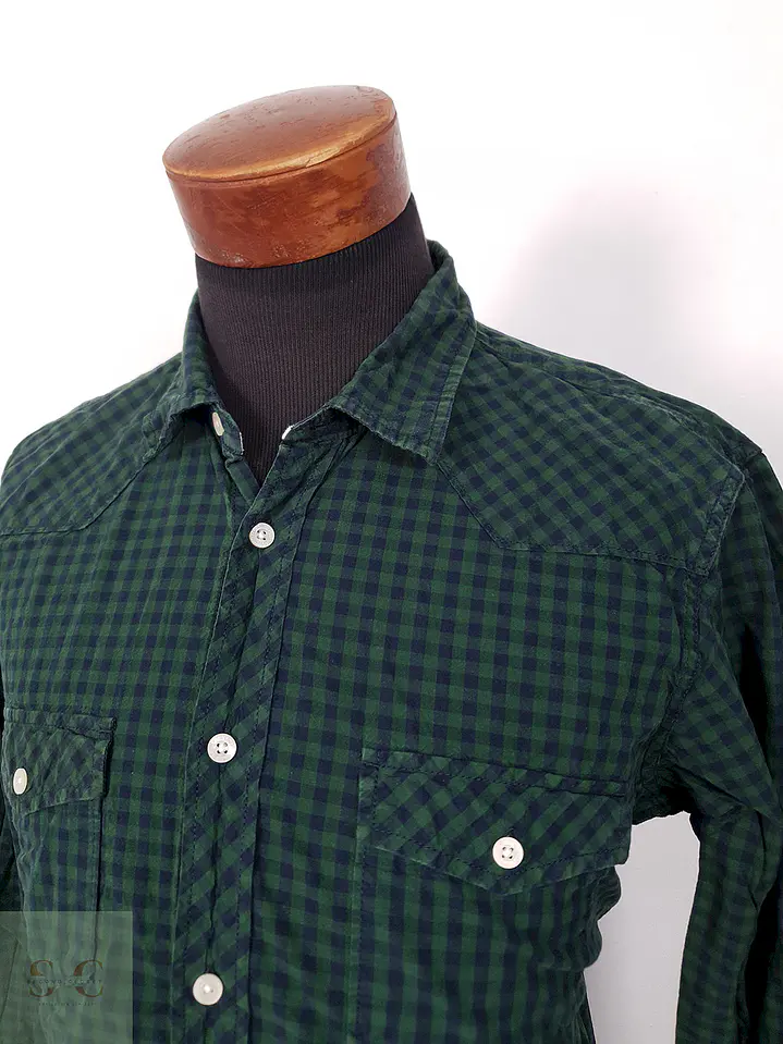 Camisa Hym verde cuadros - Talla L 1