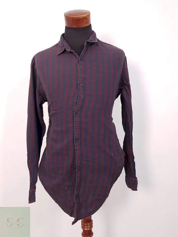 Camisa S. Oliver negro rojo cuadros - Talla XL 3