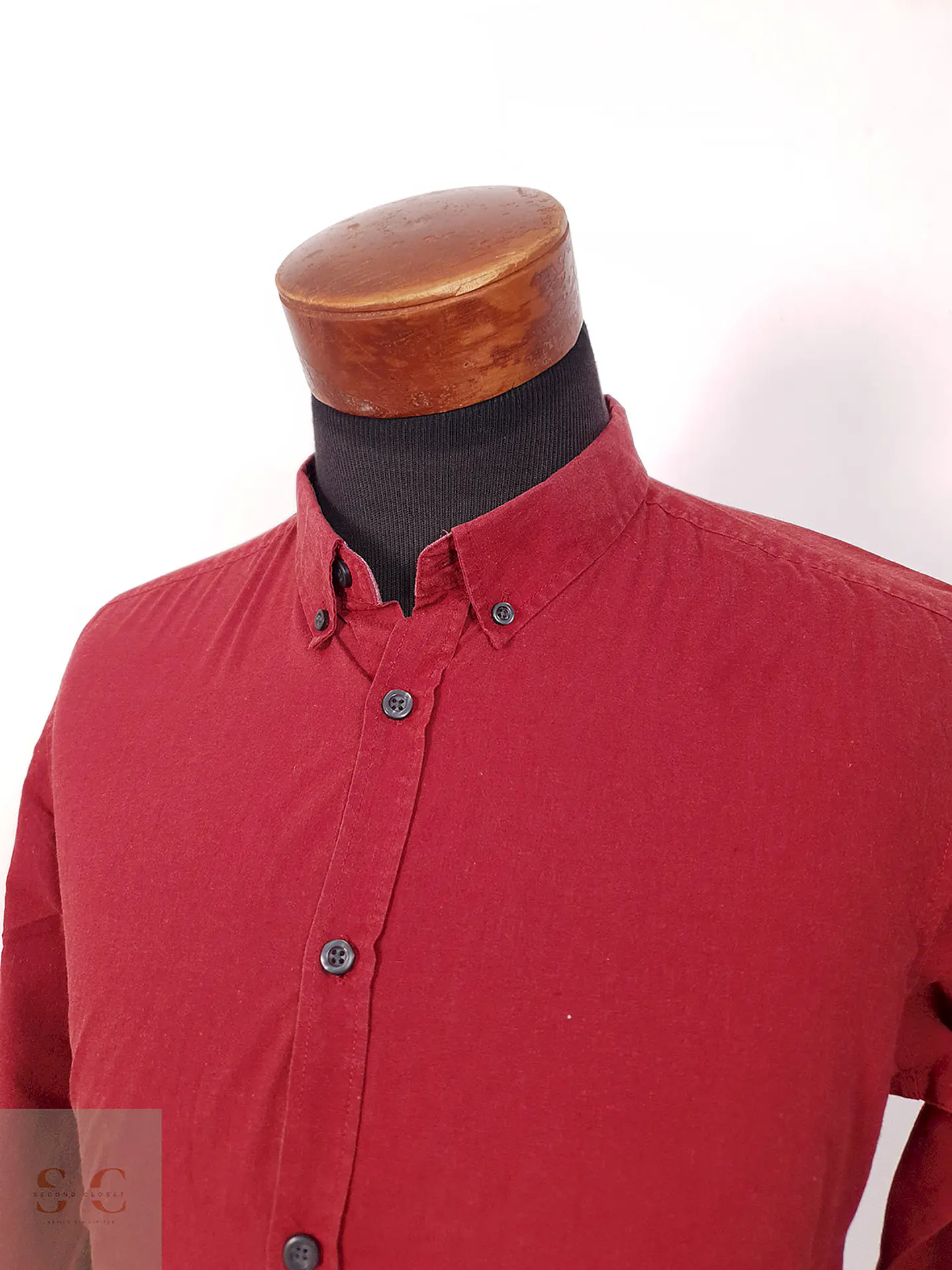 Camisa Fsnb burdeos lisa - Talla M Slim 1