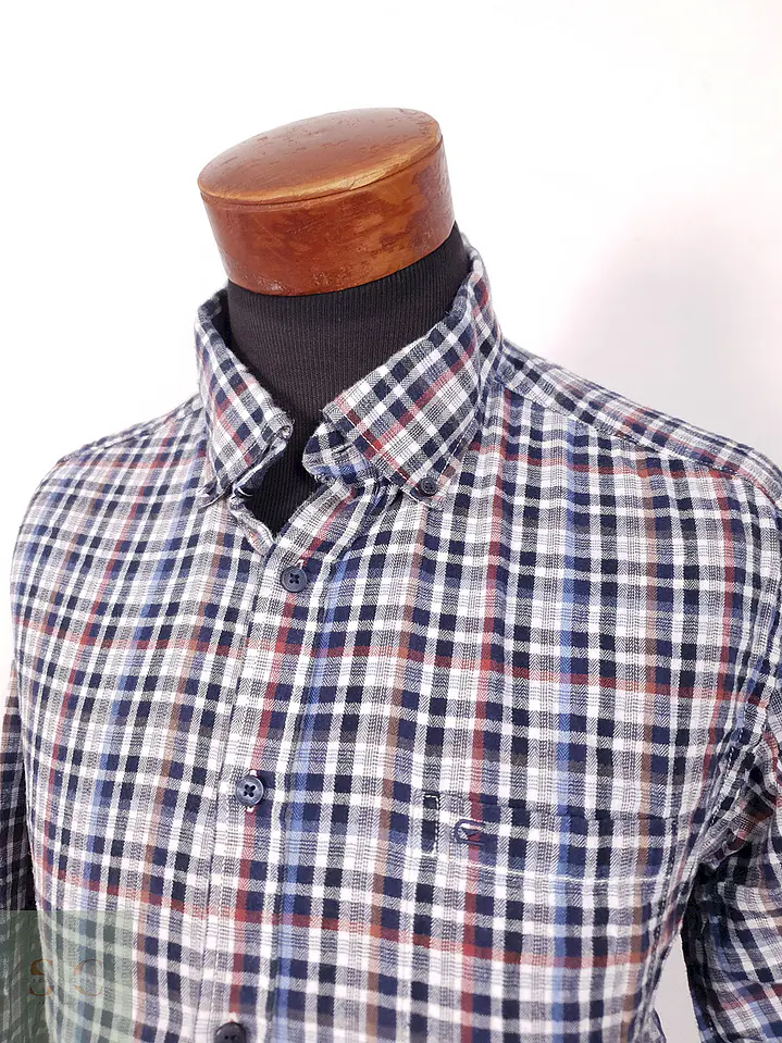 Camisa Casamoda azules rojo cuadros - Talla XXL 2