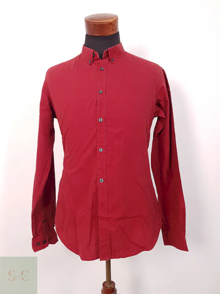 Camisa Fsnb burdeos lisa - Talla M Slim 3