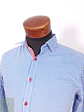 Camisa Jack y Jones celeste cuadros - Talla M Slim - Miniatura 3