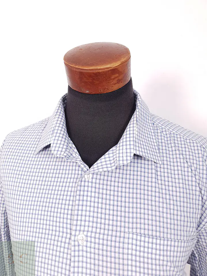 Camisa Cya cuadros celeste - Talla XL 2