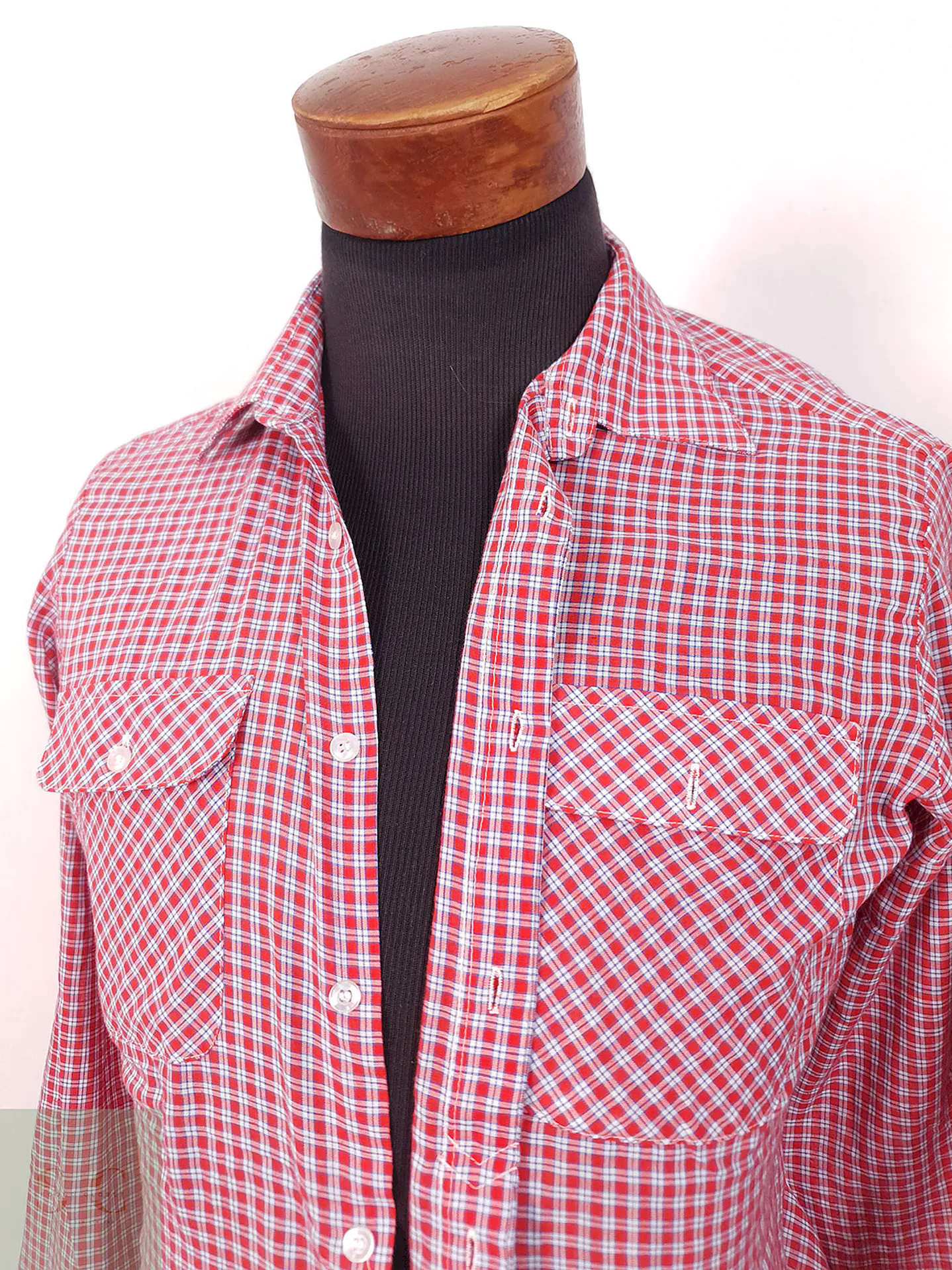 Camisa Young Style cuadros rojos - Talla S 3