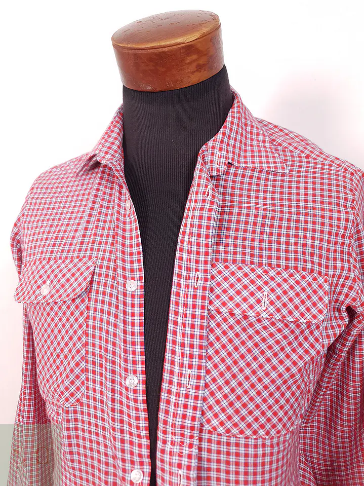 Camisa Young Style cuadros rojos - Talla S 3