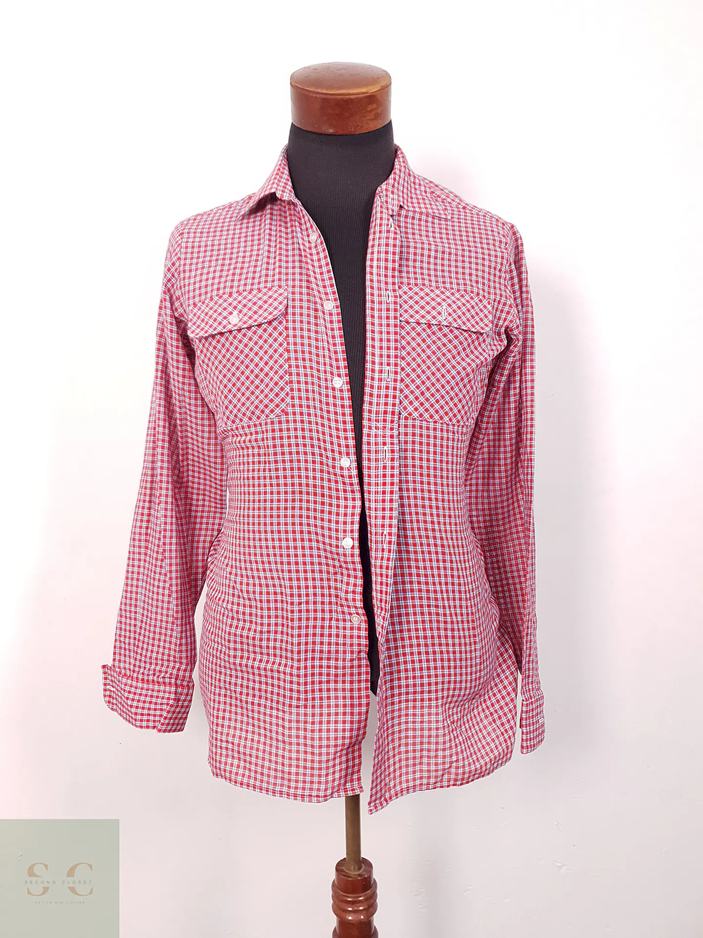 Camisa Young Style cuadros rojos - Talla S 1
