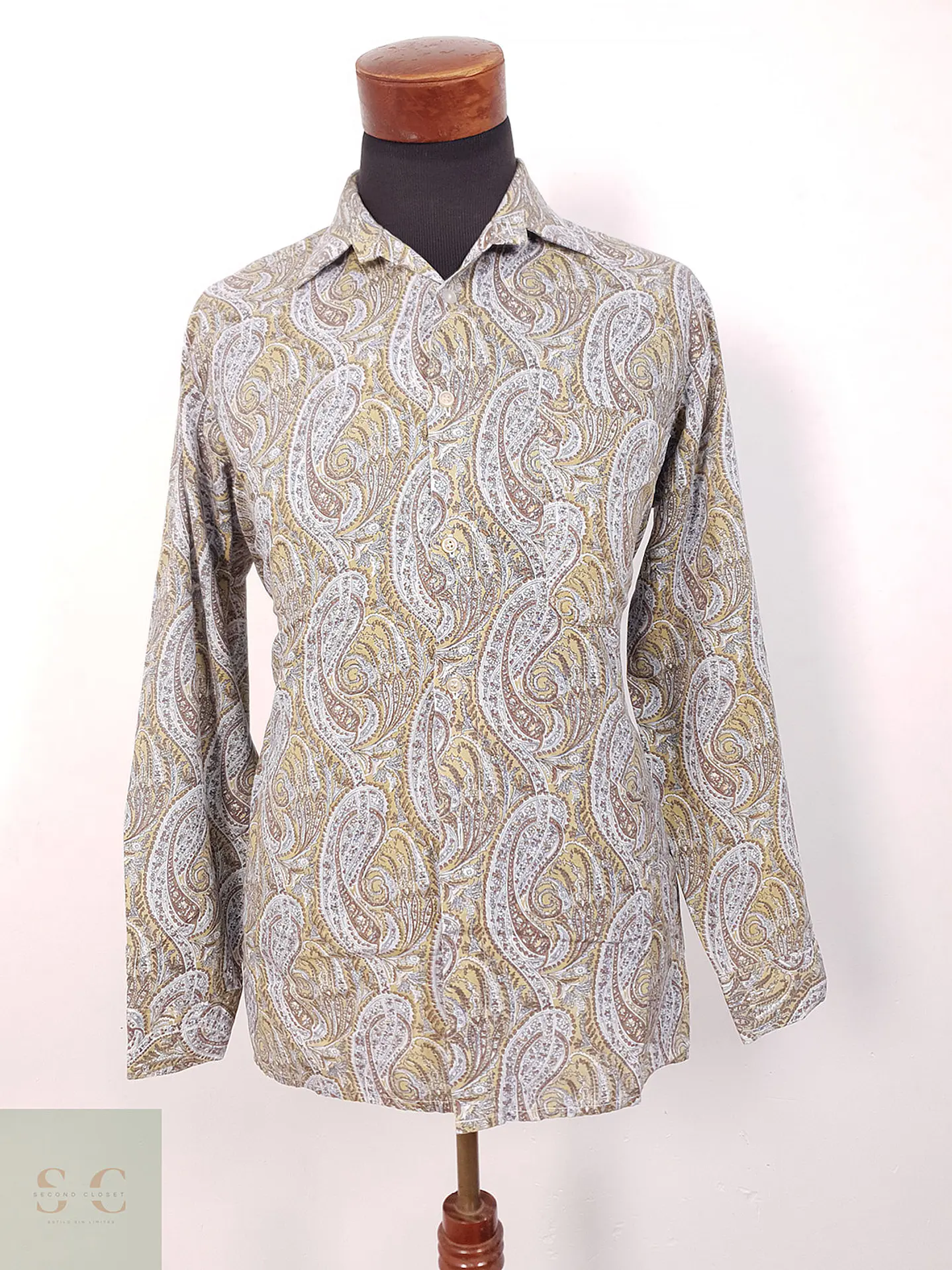 Camisa Young Style paisley ocre tierra - Talla M 3