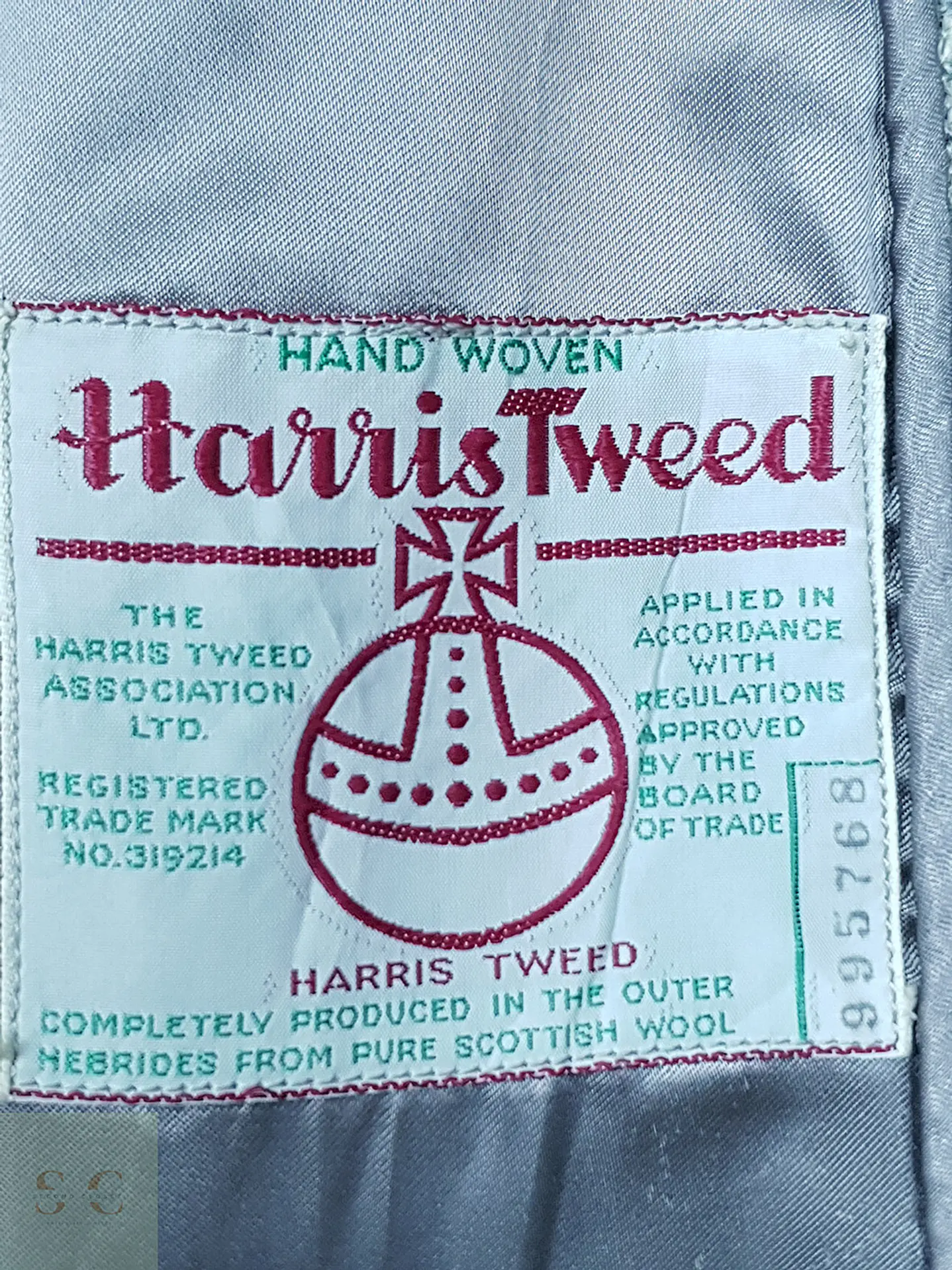 Abrigo Harris Tweed Vintage Largo 100% Lana Escocesa - Talla XL 10