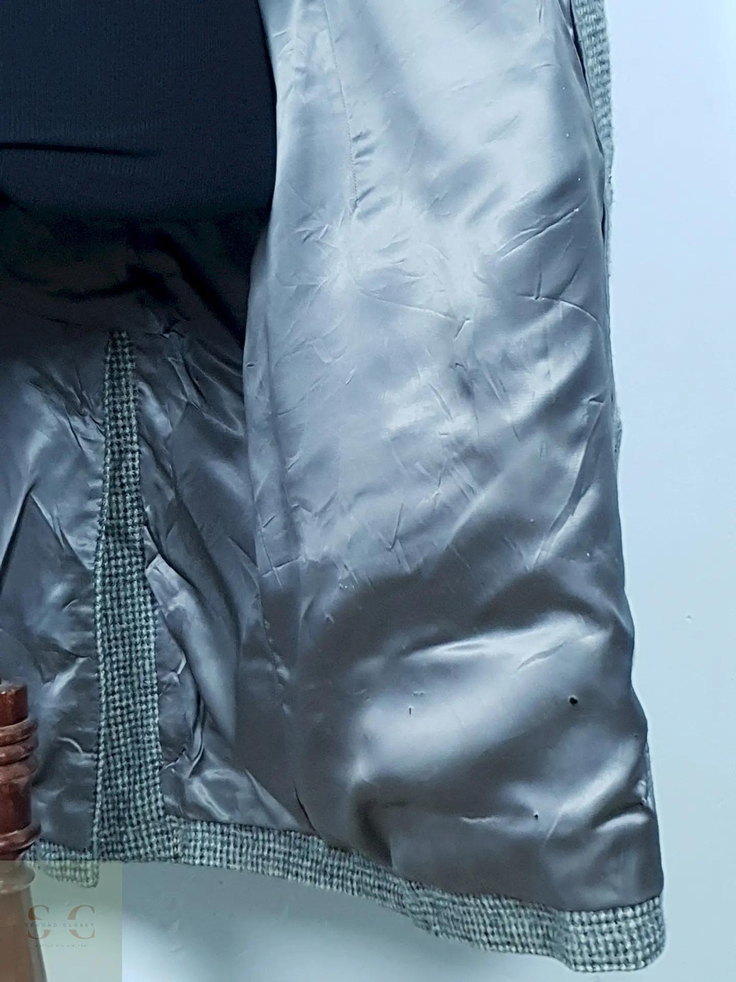 Abrigo Harris Tweed Vintage Largo 100% Lana Escocesa - Talla XL 12