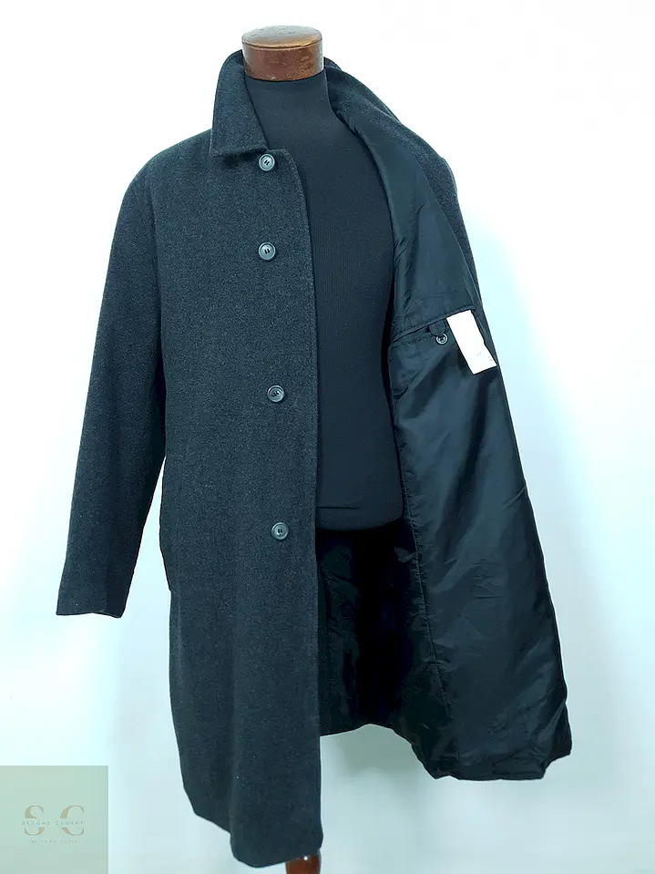 Abrigo Mc Neal Clásico Plomo Lana Virgen - Talla L 2