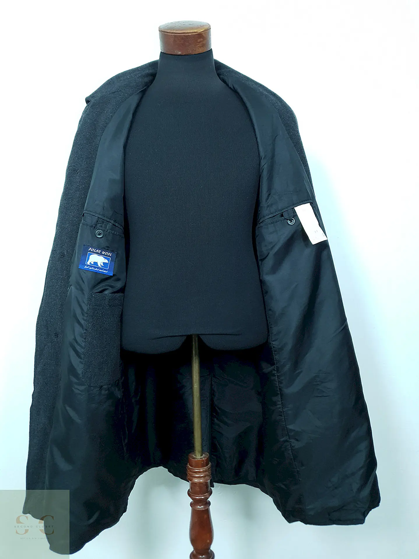 Abrigo Mc Neal Clásico Plomo Lana Virgen - Talla L 3